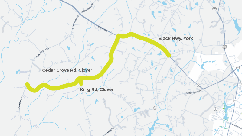 New service area in York and Clover
